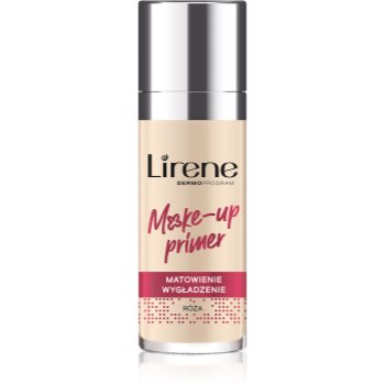 Lirene Make-up Primer Rose bază de machiaj matifiantă, sub fondul de ten Lirene baza pentru machiaj