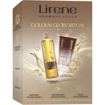 Lirene Golden Glow Ritual set cadou pentru luminozitate si hidratare
