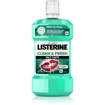 Listerine Clean & Fresh apă de gură impotriva cariilor dentare