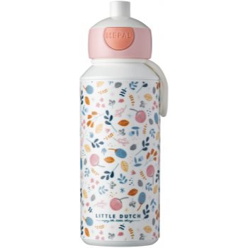 Little dutch drinking bottle pop-up spring flowers biberon pentru copii cu pai