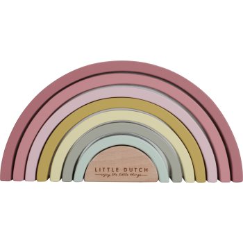 Little Dutch Wooden Rainbow curcubeu pliabil din lemn