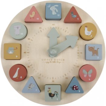 Little dutch puzzle clock jucarie din lemn
