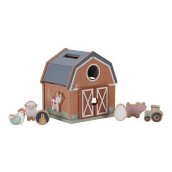 Little Dutch Little Farm Shape Sorter jucărie cu activități