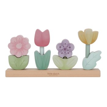 Little Dutch Fairy Garden Stacking Puzzle Flowers jucărie cu activități
