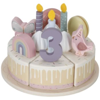 Little Dutch Birthday Cake Pink jucarie din lemn