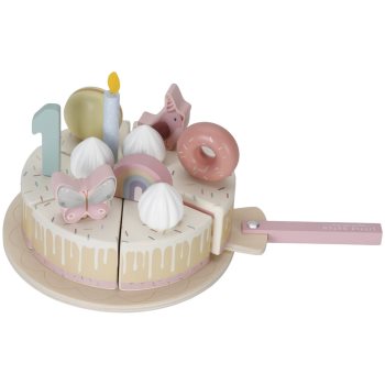 Little Dutch Birthday Cake Pink jucarie din lemn - 1 | YEO