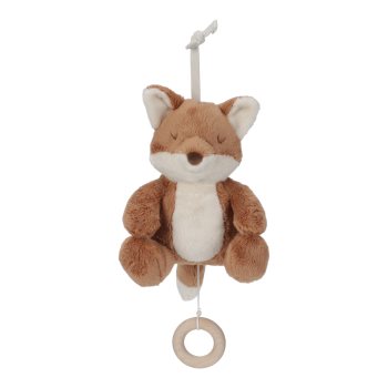 Little Dutch Forest Friends Musical Pull Toy jucărie suspendabilă contrastantă cu melodie