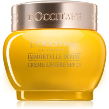 L’Occitane Immortelle Divine Light Cream SPF 20 crema hidratanta usoara antirid L’Occitane imagine noua