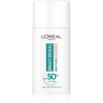 L’Oréal Paris Bright Reveal роз'яснюючий тонуючий флюїд проти темних плям SPF 50+ 50 мл