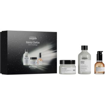 L’Oréal Professionnel Serie Expert Metal Detox set cadou pentru par vopsit si deteriorat