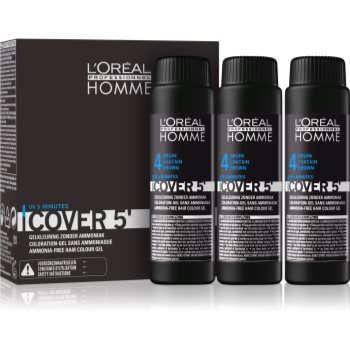 L’Oréal Professionnel Homme Cover 5′ vopsea de par tonifianta 3 pc L’Oréal Professionnel