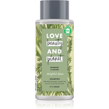 Love Beauty & Planet Delightful Detox sampon pentru curatare pentru par gras