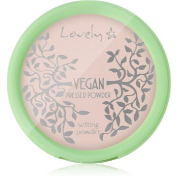 Lovely Vegan Pressed Powder pudră transparentă compactă
