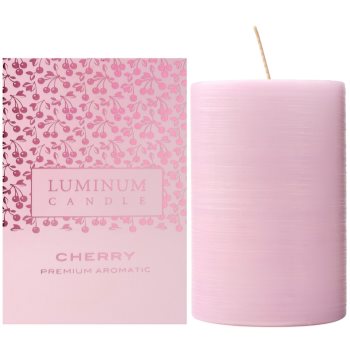 Luminum Candle Premium Aromatic Cherry lumânare parfumată mare (Ø 60 - 80 mm, 32 h)