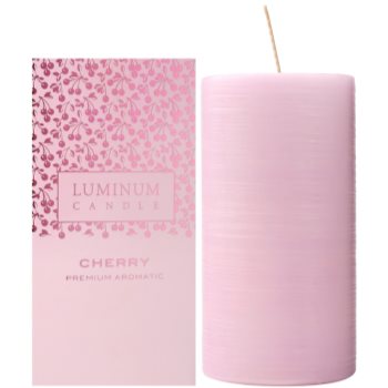 Luminum Candle Premium Aromatic Cherry lumânare parfumată mare (Ø 70 - 130 mm, 65 h)