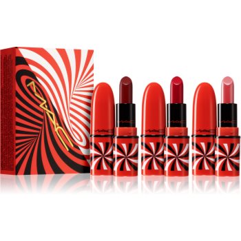 MAC Cosmetics Tiny Tricks Mini Lipstick Trio Hypnotizing Holiday set de rujuri Neutral (3 pc) culoare