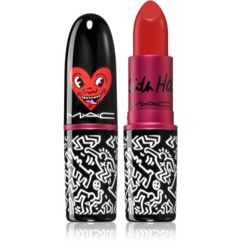 MAC Cosmetics Lipstick Viva Glam X Keith Haring ruj cu persistenta indelungata MAC Cosmetics imagine noua