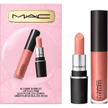MAC Cosmetics Bubbles & Bows Blowin Bubbles Lip Duo set cadou Pink (de buze) culoare