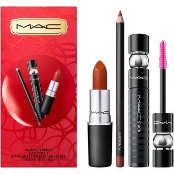 MAC Cosmetics Bubbles & Bows Wrapped In Red Lip & Eye Kit set cadou