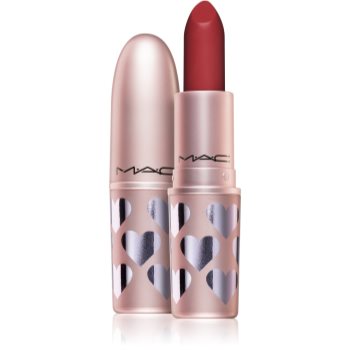 MAC Cosmetics Valentine’s Day Retro Matte Lipstick ruj mat accesorii imagine noua