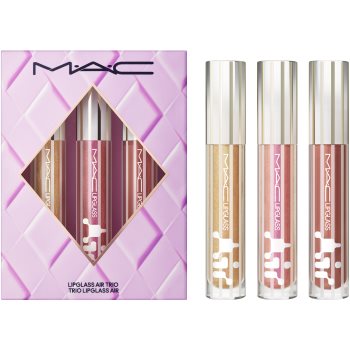 MAC Cosmetics Holiday Gloss Enthusiast Lipglass Air Trio set cadou de buze