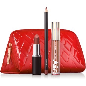 MAC Cosmetics Holiday Trending Tomorrow Lip Trio Nude set cadou de Crăciun de buze