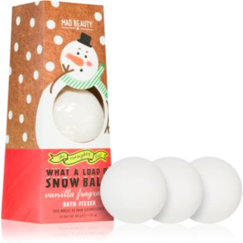 Mad Beauty The Naughty List Snow Balls bile eferverscente pentru baie