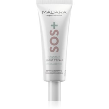 MÁDARA SOS+ Sensitive crema de noapte pentru piele sensibilă