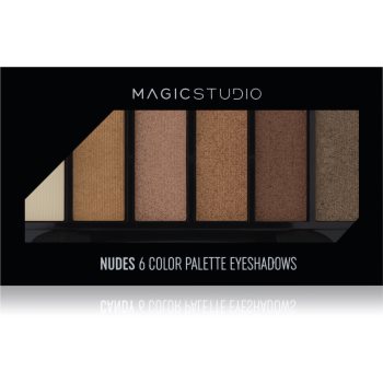 Magic studio 6 Color Palette Eyeshadows палетка тіней для очей відтінок 02 Nude 6.3 гр