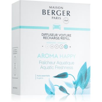 Maison Berger Paris Car Aroma Happy parfum pentru masina Refil (Aquatic Freshness)