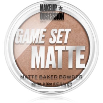 Makeup Obsession Game Set Matte pudră matifiantă coaptă