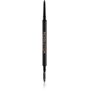 Makeup Revolution Precise Brow Pencil creion sprâncene precise cu pensula Makeup Revolution