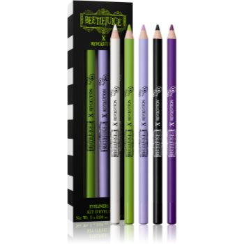 Makeup revolution x beetlejuice set de creioane pentru ochi