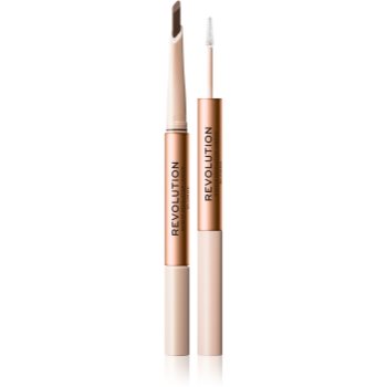 Revolution Fluffy Brow Filter Duo creion dermatograf cu două capete pentru sprâncene pentru fixare și formă
