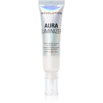 Makeup Revolution Mood Switch Aura Luminizer iluminator lichid corp si fata