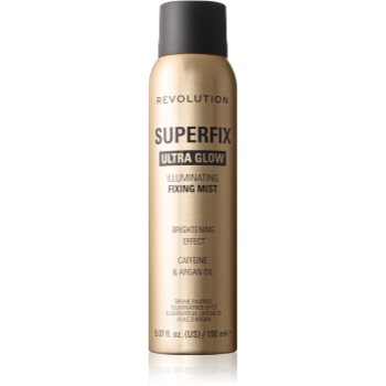 Makeup Revolution Superdewy Superfix spray pentru fixare și strălucire