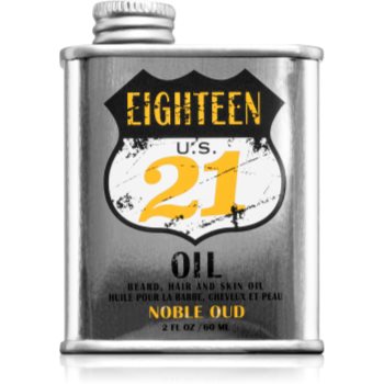 18.21 Man Made Noble Oud Oil Ulei nutritiv pentru păr pentru față și barbă 18.21 Man Made