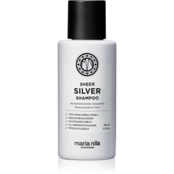 Maria Nila Sheer Silver Shampoo șampon pentru neutralizarea tonurilor de galben accesorii imagine noua