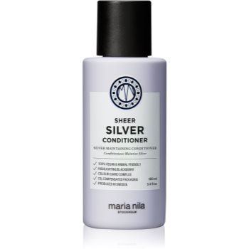 Maria Nila Sheer Silver Conditioner balsam hidratant de neutralizare tonuri de galben accesorii imagine noua