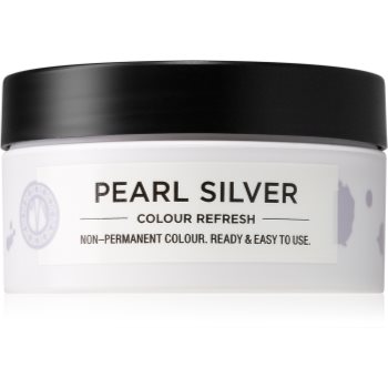 Maria Nila Colour Refresh Pearl Silver mască fină de hrănire fără pigmenți permanenți de culoare Maria Nila