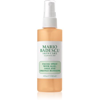 Mario Badescu Facial Spray with Aloe, Sage and Orange Blossom ceață de piele hidratantă și energizantă pentru corp Mario Badescu Cosmetice și accesorii