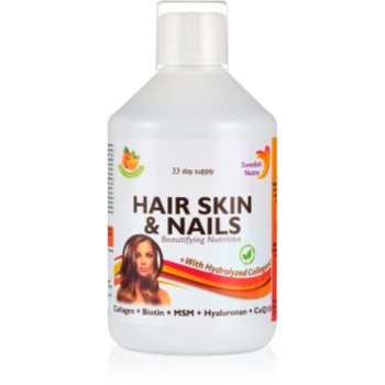 Swedish Nutra Hair, Skin & Nails colagen pentru păr, unghii și piele