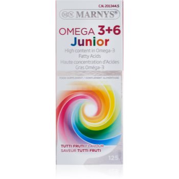 Marnys Omega 3+6 Junior sirop pentru funcționarea normală a inimii și a creierului