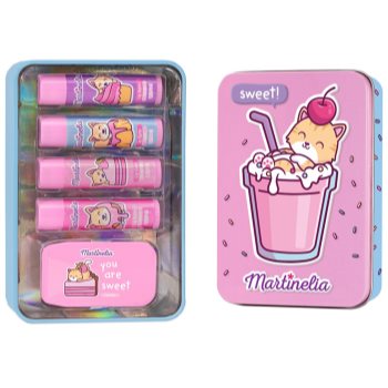 Martinelia Yummy Lip Care Tin Box set îngrijire buze (pentru copii) Box imagine noua