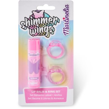 Martinelia Shimmer Wings Lip Balm & Ring Set set pentru copii