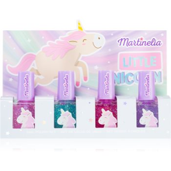 Martinelia Little Unicorn Nail Polish Set set de lacuri de unghii Pink, Blue, Purple, Fuchsia (pentru copii)
