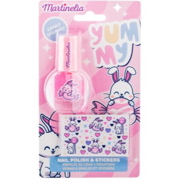 Martinelia Yummy Polish & Stickers set pentru copii