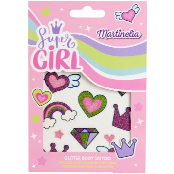 Martinelia Super Girl Glitter Body Tatto tatuaj pentru copii