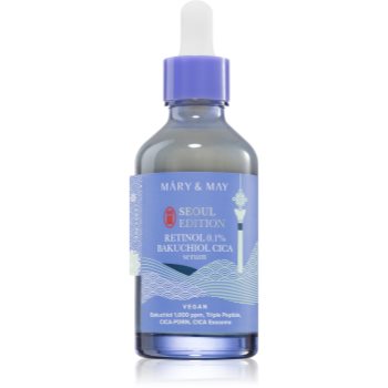 Mary&May Retinol 0.1% Bakuchiol Cica Serum ser pentru contur reface bariera protectoare a pielii