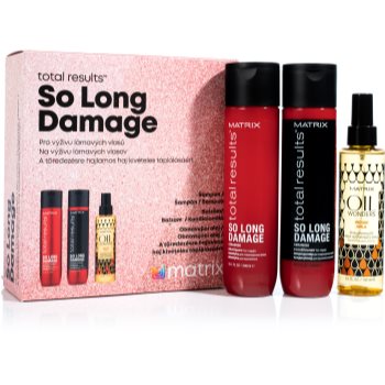 Matrix total results so long damage set cadou (pentru par deteriorat)
